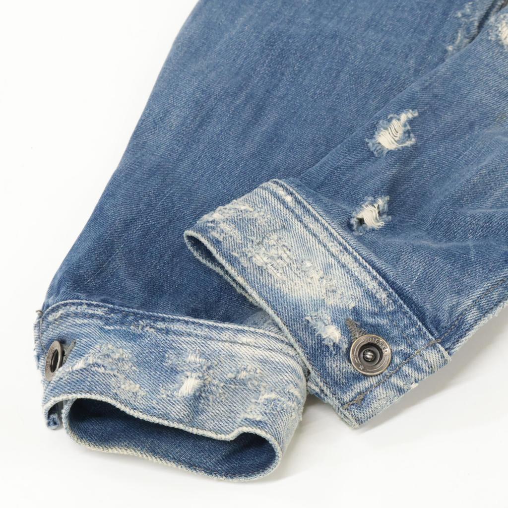 DIESEL [Domestically Authorized] ELSHAR Distressed Denim, Limited to 978 Pieces Jacket M blueUsed