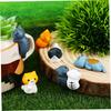 MOLUCKFU 6pcs Micro Bonsai Cat Figurine for Kids Mini Cat Decoration Micro Landscape Decoration