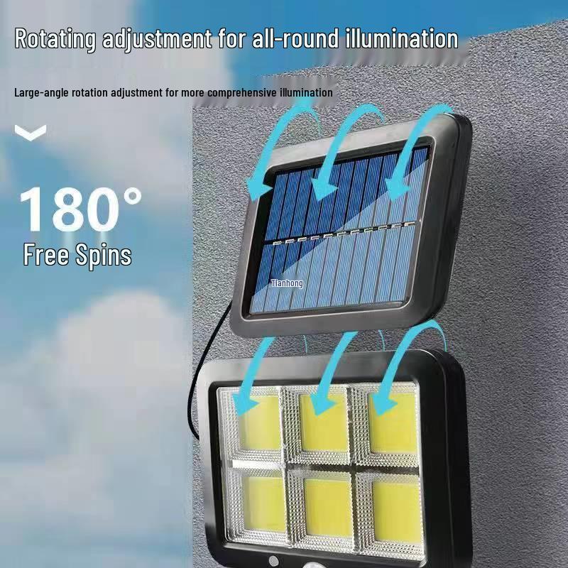 Super Bright Waterproof Solar Wall Light with Motion Sensor for Indoor & Outdoor Use
