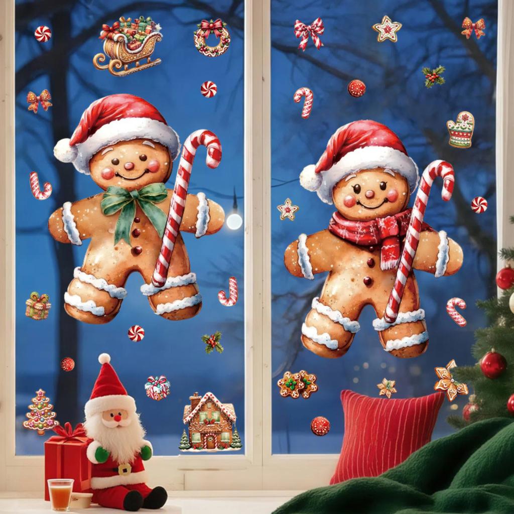 Removable Static Cling Window Decals - Reusable No Residue Window Stickers For Seasonal & Business Decor