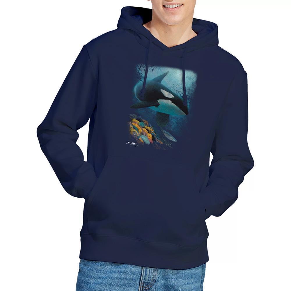 Wildlife Unisex Adult Salmon Hunter Orca Pullover Hoodie
