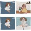 Lovely Cartoon Wall Hanging Tapestry- Hand Washable Skin-friendly Livingroom Decor