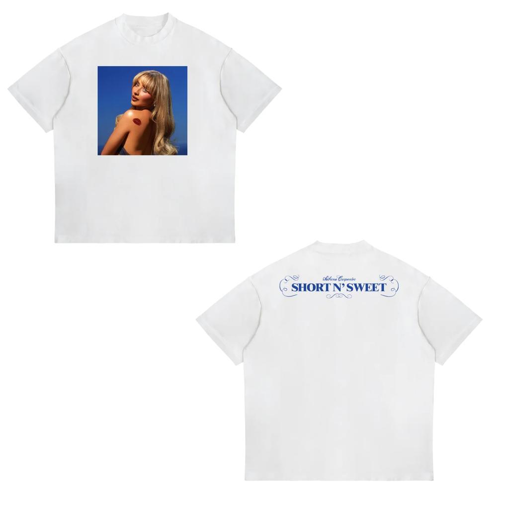 Sabrina Carpenter Concert Printed TShirt Womens Unisexs Unisex Shortsleeved Retro Street Y2K Casual Fashion Tops Clothing