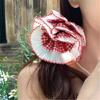 Lace Trim Hair Scrunchies for Women and Girl Aesthetic Hair Elastic Hair Tie Oversized Hair Circle for Everyday Wear