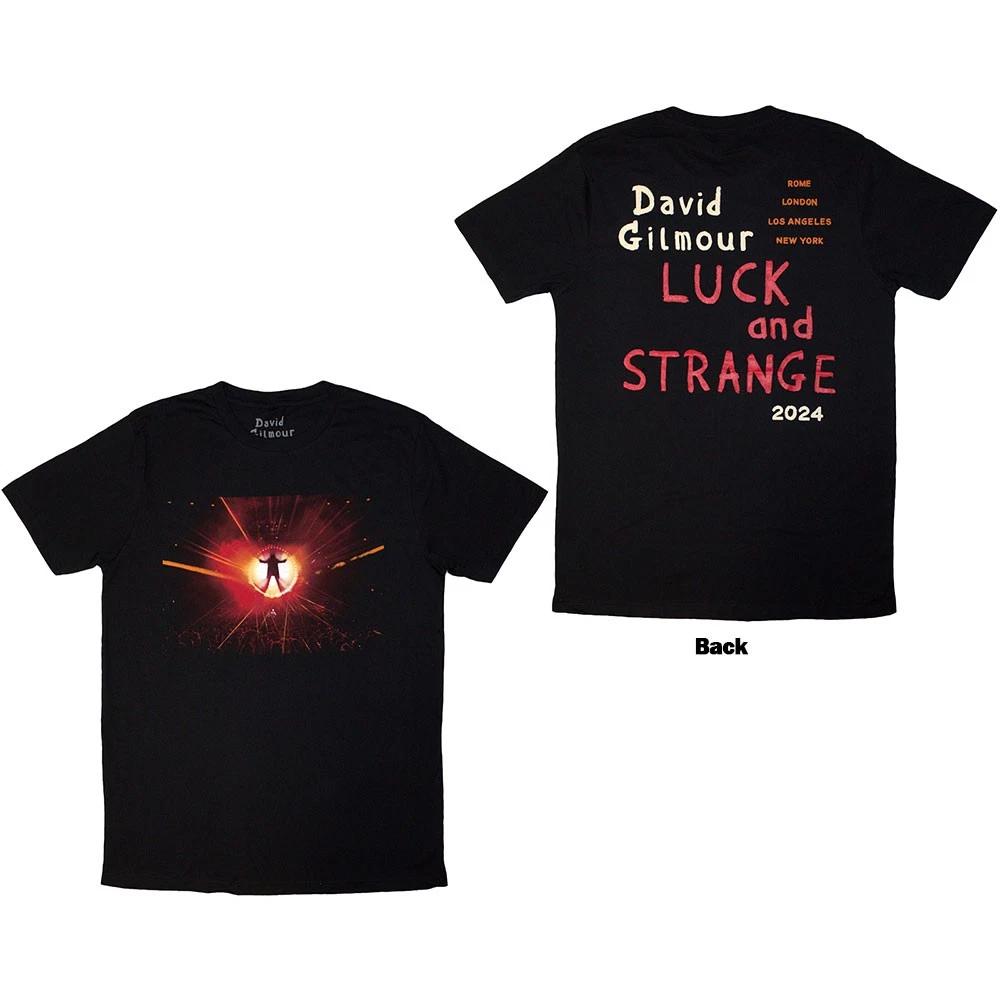 David Gilmour Luck & Strange Stage Shot T-Shirt Black New XXXXL