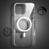 Etui Do Iphone 16 Pro Max Ibizu Crystal Clear Glass Z Magsafe, Szklany Tył 9H, Przeźroczyste