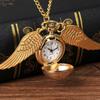 Golden Light Ball Pocket Watch with Big Wings