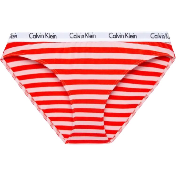 Calvin Klein Striped Triangle Mid-Rise Comfortable Underwear Men underwear Red D1618-W1G S