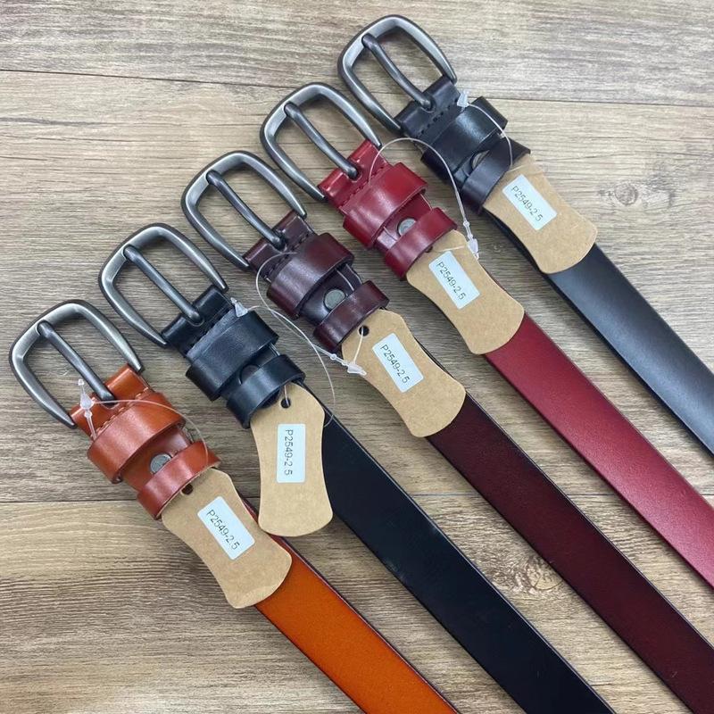 Belt Women'S Retro Niche Cowhide Leather Belt With Jeans Belt