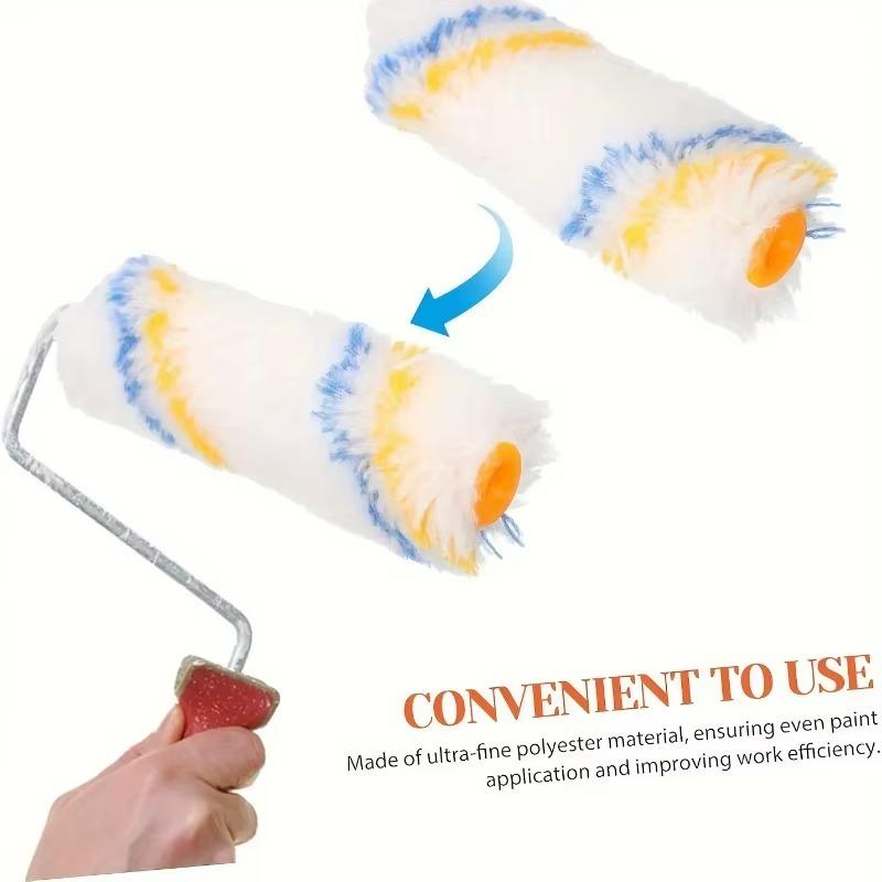 50/100pcs Mini Paint Roller Covers Bulk Small Roller Napkins for DIY House Painting Wall Repair & Home Decor Painting Supplies