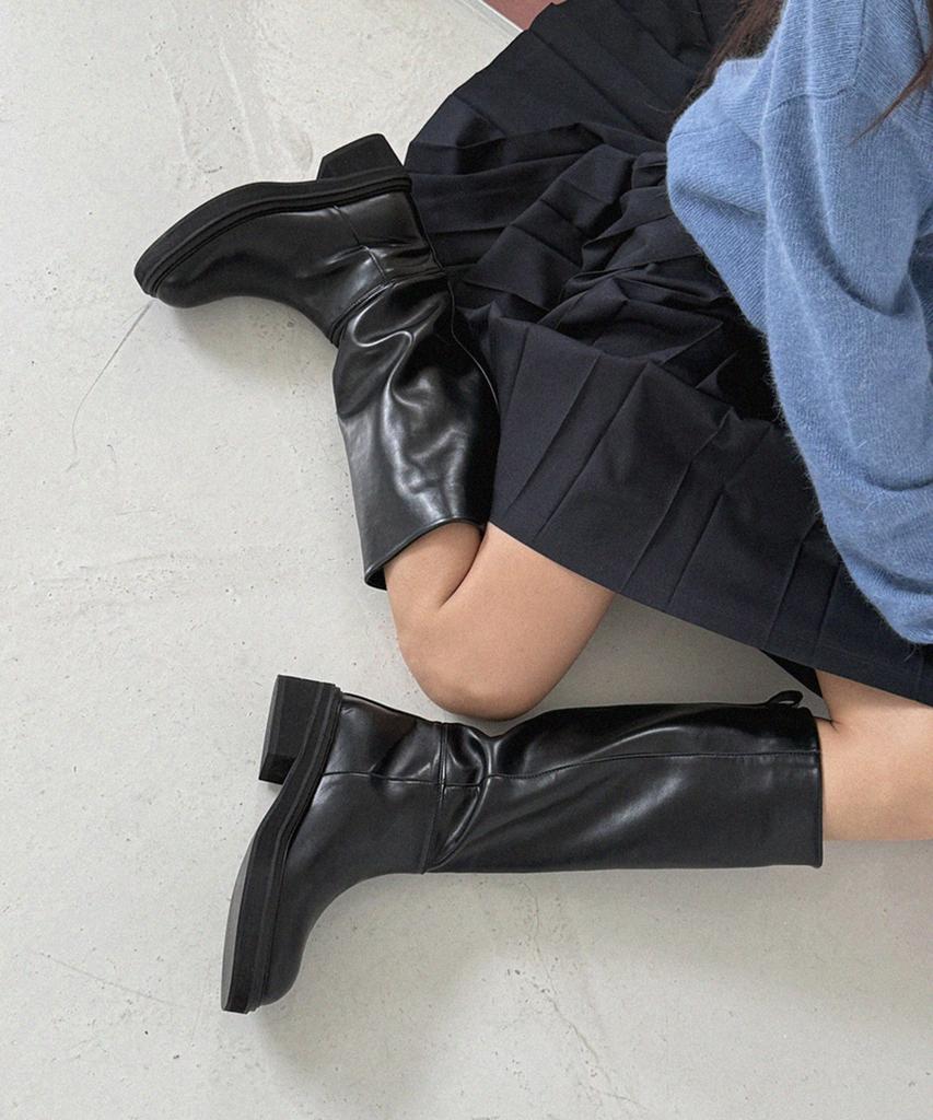 Moodnple Push Classic Long Boots 5Cm Black