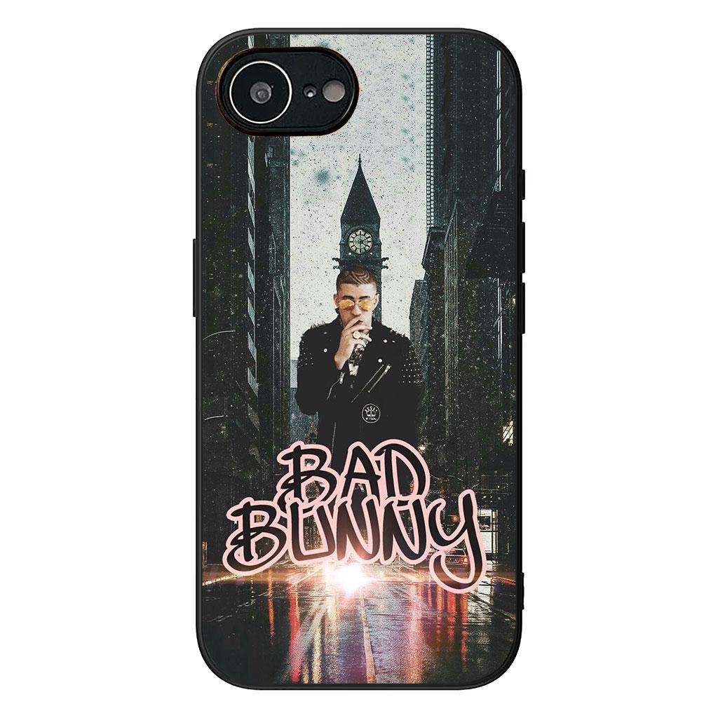Bad Bunny Phone Cover Case for Apple iPhone 16 15 14 Plus 13 12 Mini 17 Pro Max + ProMax 16E Air 16+ Casing
