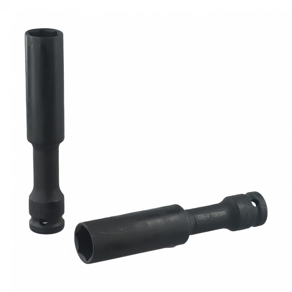 Heavy Duty 1/2 inch Drive Socket Set Extended Reach and Thin wall Design