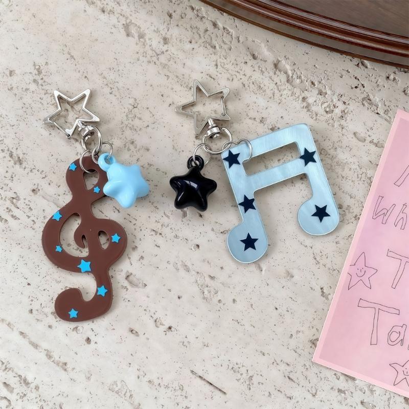 Fun And Colorful Acrylic Keyring With Musical Notes For Gift Giving Music Symbol Keychain Pendant With Musical Note