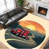 Anti‑Slip Crystal Velvet Floor Rug, Kenworth Trucks Design Carpet for Indoor Living Bedroom Home Decoration