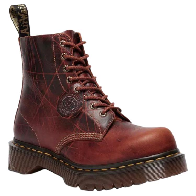 Dr. Martens 1460 Pascal Leather Versatile Vintage Boots Unisex boots Caramel-Brown 41597200