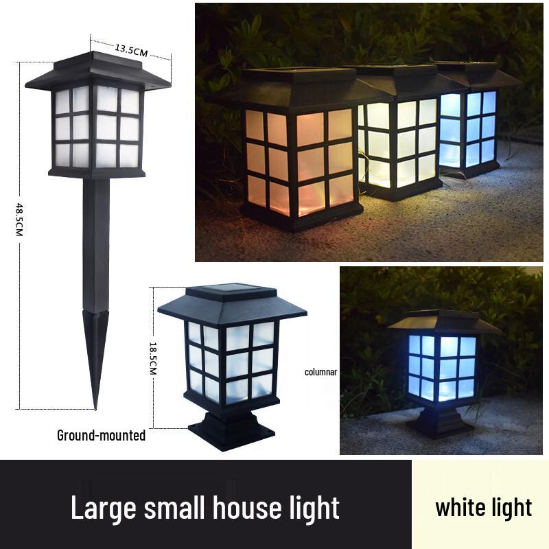 Solar-Powered Antique Palace Lantern Garden Lights (2-Pack)