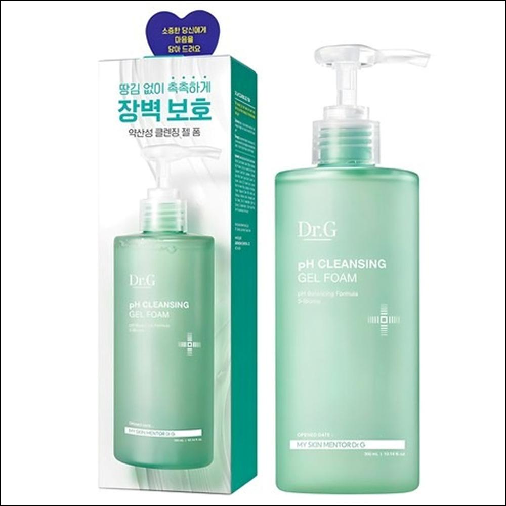 [Dr.G] pH Cleansing Gel Foam (200ml/300ml) - Low Irritation pH Balanced Cleanser, Sensitive Skin Safe, Barrier Strengthening, K-Beauty