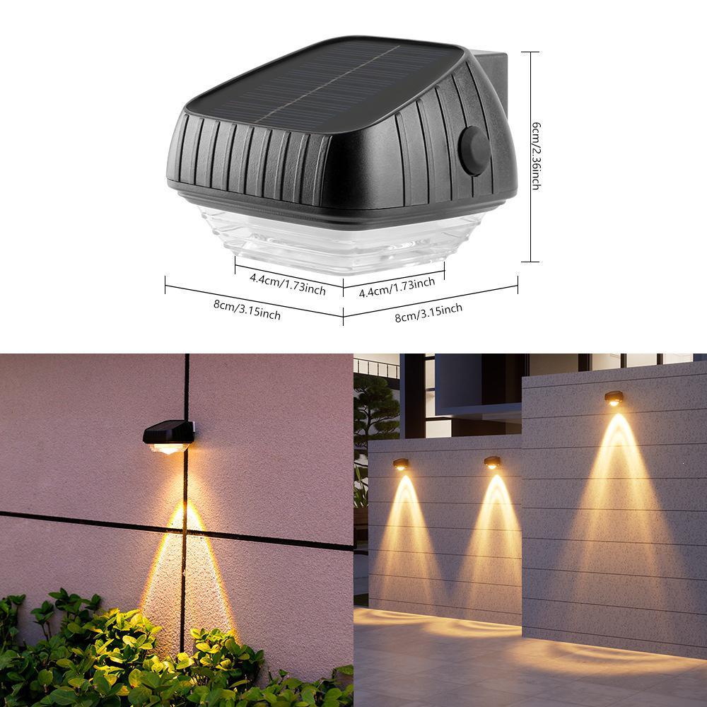 Solar Rainproof Courtyard Wall Lamp - Outdoor Villa Landscape Spotlight & Decorative Atmosphere Light