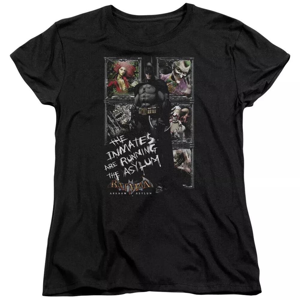Batman Arkham Asylum  Running The Asylum  Women s T-Shirt S