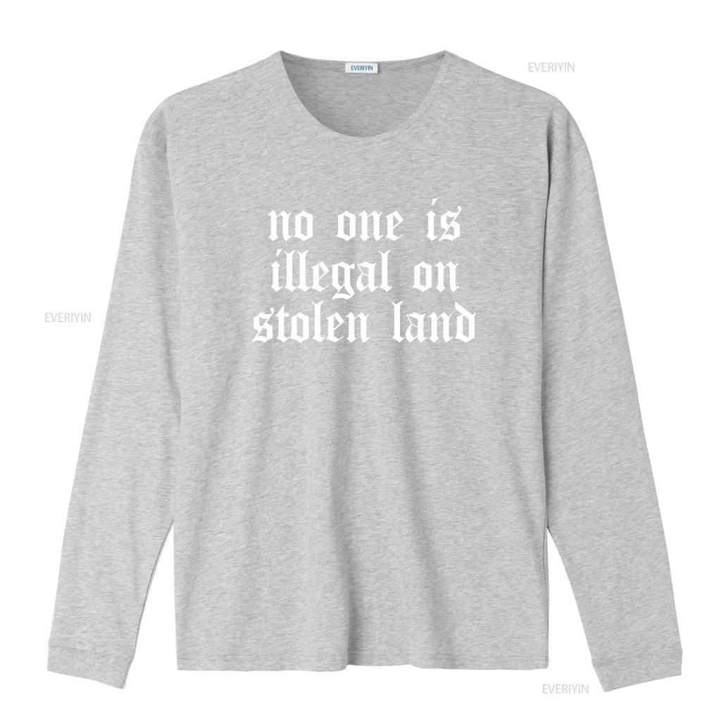 No One Is Illegal On Stolen Land Latina T Shirt BIPOC Lives Matter BLM Black Latinx Indigenous People  vintage Washed