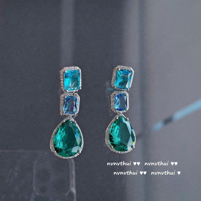Ancient Filigree Point Diamond Gourd Earrings, Chinese Gourd Set, Brushed Exquisite Fulu Ring, Combination
