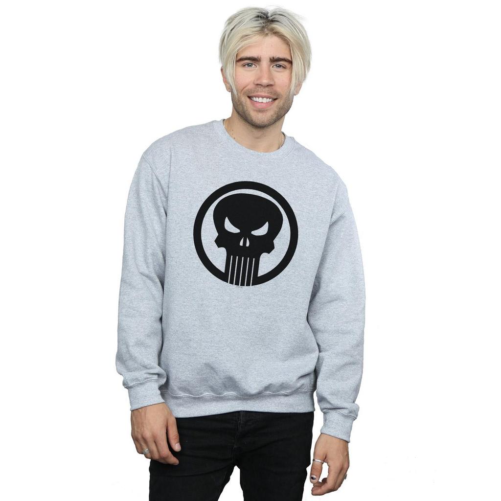 Marvel Herren The Punisher Skull Circle Sweatshirt