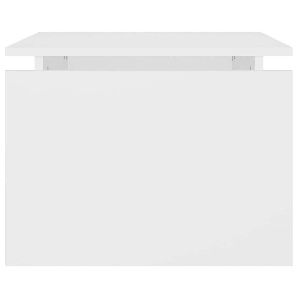 Coffee Table, White, 68X50X38 Cm, Wood-Based Material