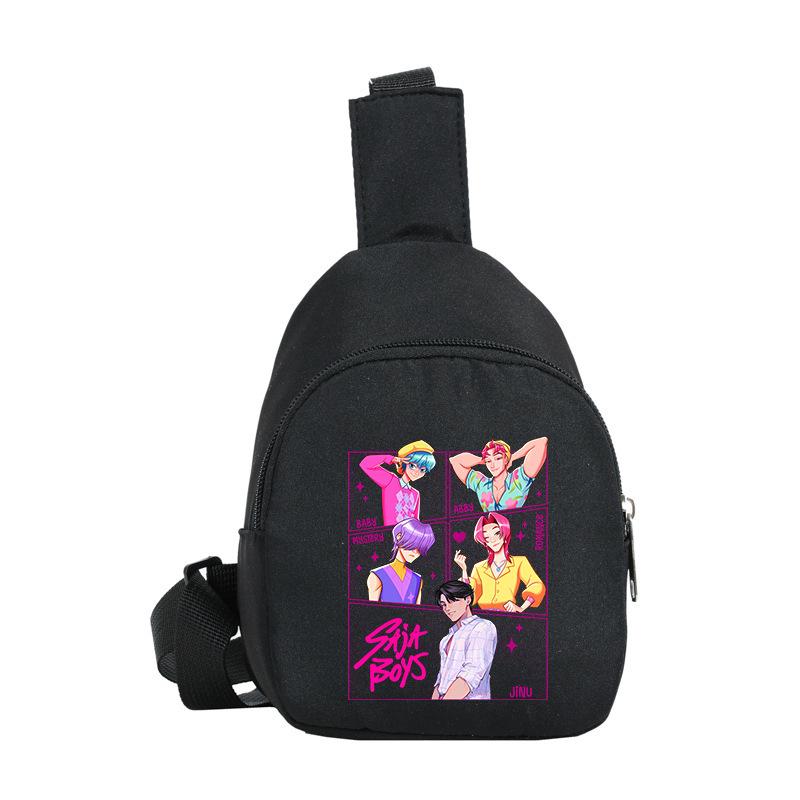 Casual Children'S Breast Bag Animation Cartoon Printing Fashion Boys And Girls Crossbody Bag Change Small Backpack