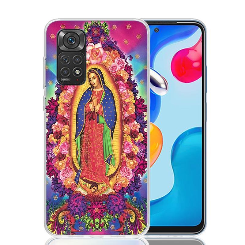 Virgin De Guadalupe Virgen Mary Phone Case For Xiaomi Redmi Note 13 14 15 Pro Plus 12S 12 14S 11S 11E 10 10S 11 11T 5G 4G Cover