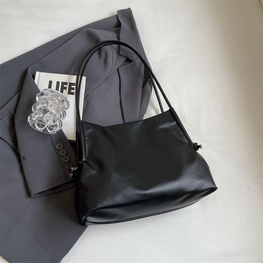High Capacity Hand Bag Fashion PU Popular Tote Bag Trendy Temperament Shoulder Bag Female