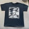 Camiseta Negra de la Banda Against Me Algodón Talla Completa S 5XL