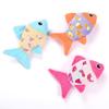 Furry Catnip Toy Fish Toy with Soft Plush- and Chew Cat Grinding Toy with Rattle Sound Cute Fish