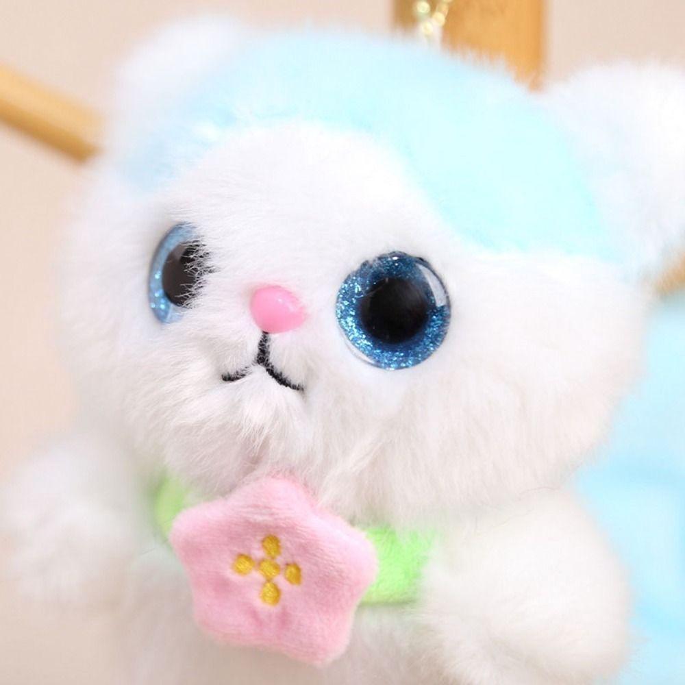Mini Size Cat Plush Keychain Soft Fluffy Kitten Plush Keychain Bedroom Decor
