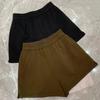 Women's Woolen High-Waisted A-Line Shorts - Autumn/Winter 2024 Collection