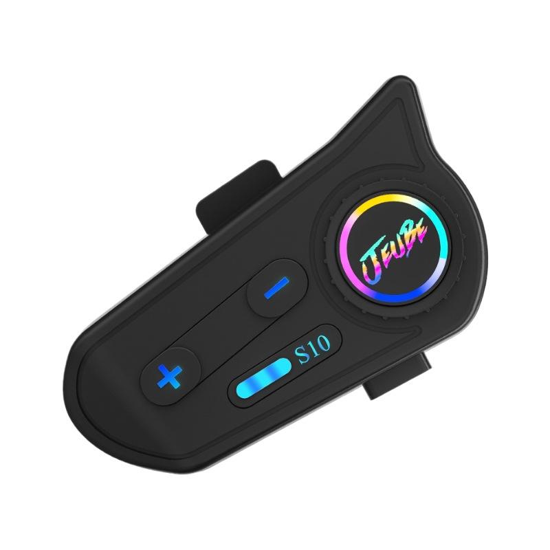 

Беспроводная гарнитура Bluetooth для шлема Мотоциклетная гарнитура Bluetooth для шлема Водонепроницаемая и пылезащитная гарнитура с шумоподавлением и подсветкой чёрный