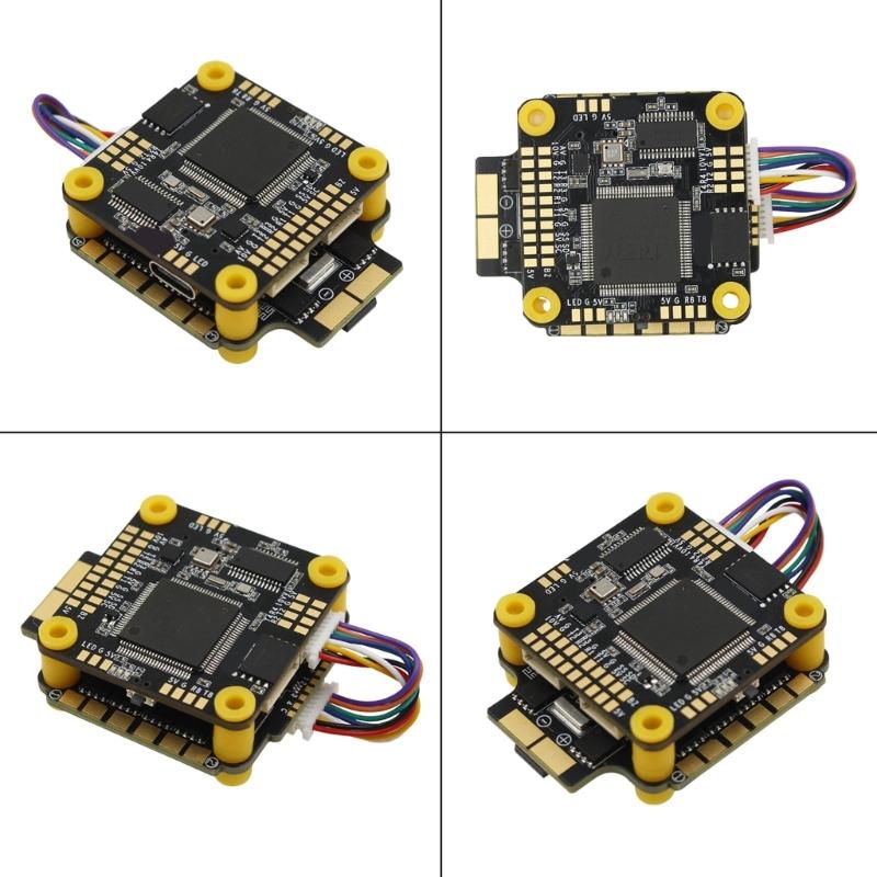 Efficient AT32F435VMT7 Piloting Flight Controller Set For Racing Drones Up To 6S Input