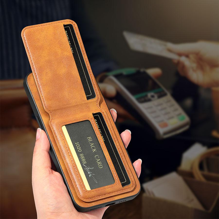 Portafoglio Porta Carte Custodia per Redmi Note 14 Pro Plus 14 4G 5G Cover Magnetica Pelle Mag-safe Stand Guscio Morbido Antiurto Fundas
