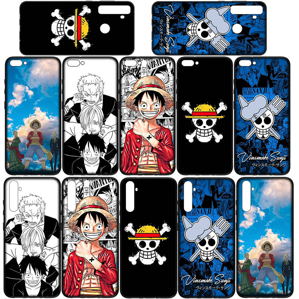 For Samsung Galaxy S25 S24 S23 iPhone 17 16 15 Xiaomi Redmi Note 14 13 12 11 Plus Pro Max XR A57 Phone Case Comics Sanji Luffy One Piece OPPO Huawei