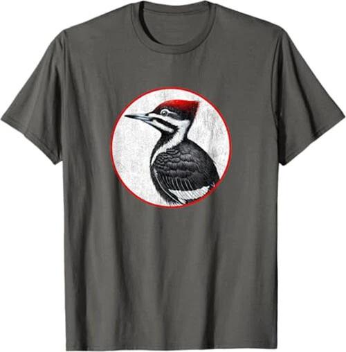 Colorful Retro Pileated Woodpecker Bird Design T-Shirt *NEW* 10 Colors M