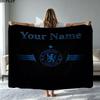 1PC Chelsea F Custom Name Patterned Flannel Blanket Suitable For All Seasons for Home Decor Warmth and Comfort Gifts Holiday Present