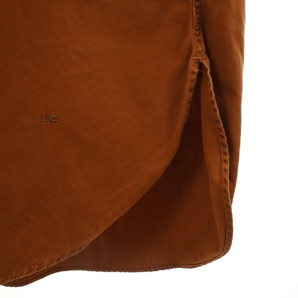 GYMPHLEX made in Japan Long sleeve Shirt dress 14 Brown Women Used