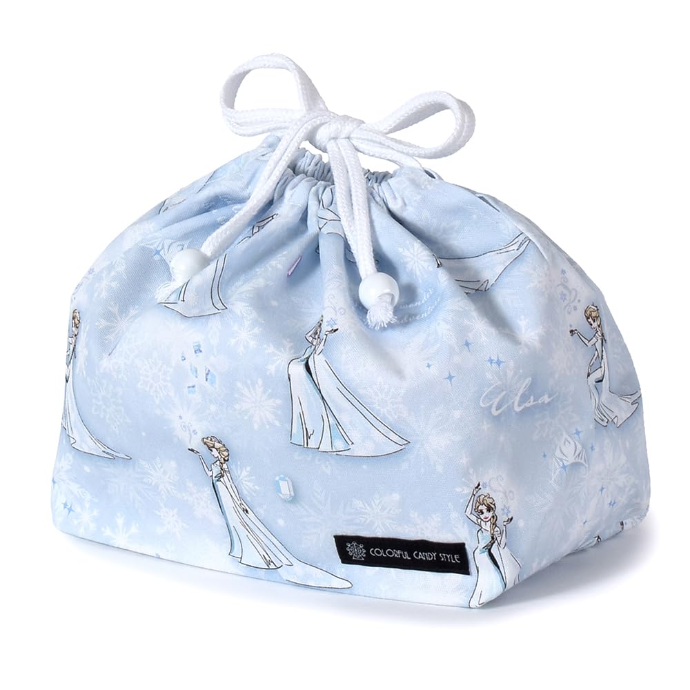 COLORFUL CANDY STYLE Disney Lunch Bag Girls Drawstring Bag Medium Children Stylish Cute Elsa N3492200 Gusseted/Elsa/FROZEN/Elsa/Princess
