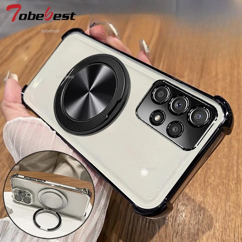 360 Degree Rotating Magnetic Bracket Shockproof Case For Samsung Galaxy A13 A23 A33 A53 A73 A12 A22 A32 A52 A52S 4G 5G Cover