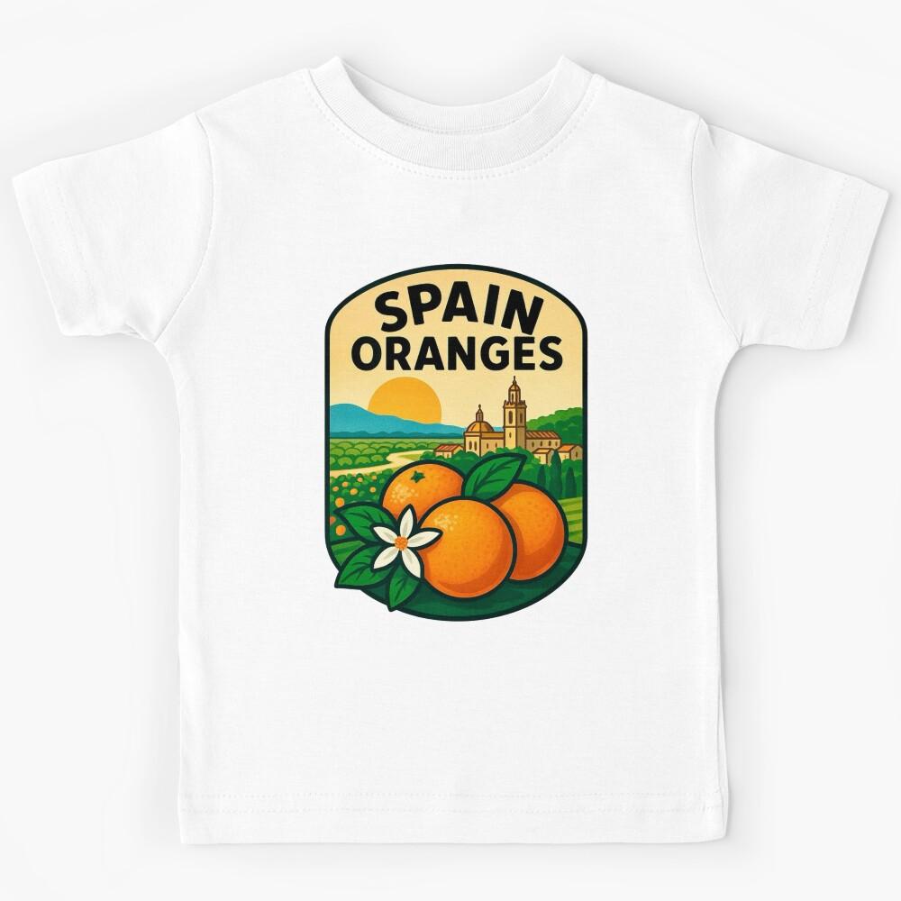 Spain Oranges - Valencia Citrus Heritage Kids T-Shirt 120