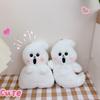 Cartoon Funny Little Ghost Plush Keychain Plush Doll Ghost Decoration  Birthday Gift