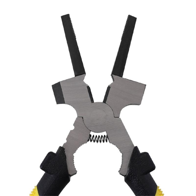 Professional MIG Welding Pliers 7'' Mulitfunctional Tool Steel for Scraping Spatter Gripping Drawing Wire Comfort Handle