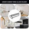 Wein Glas Halter Wein Tasse Halter Unter Regal Wein Glas Aufhänger Metall Organizer Für Platzsparend Wein Gläser Rack Für Regal