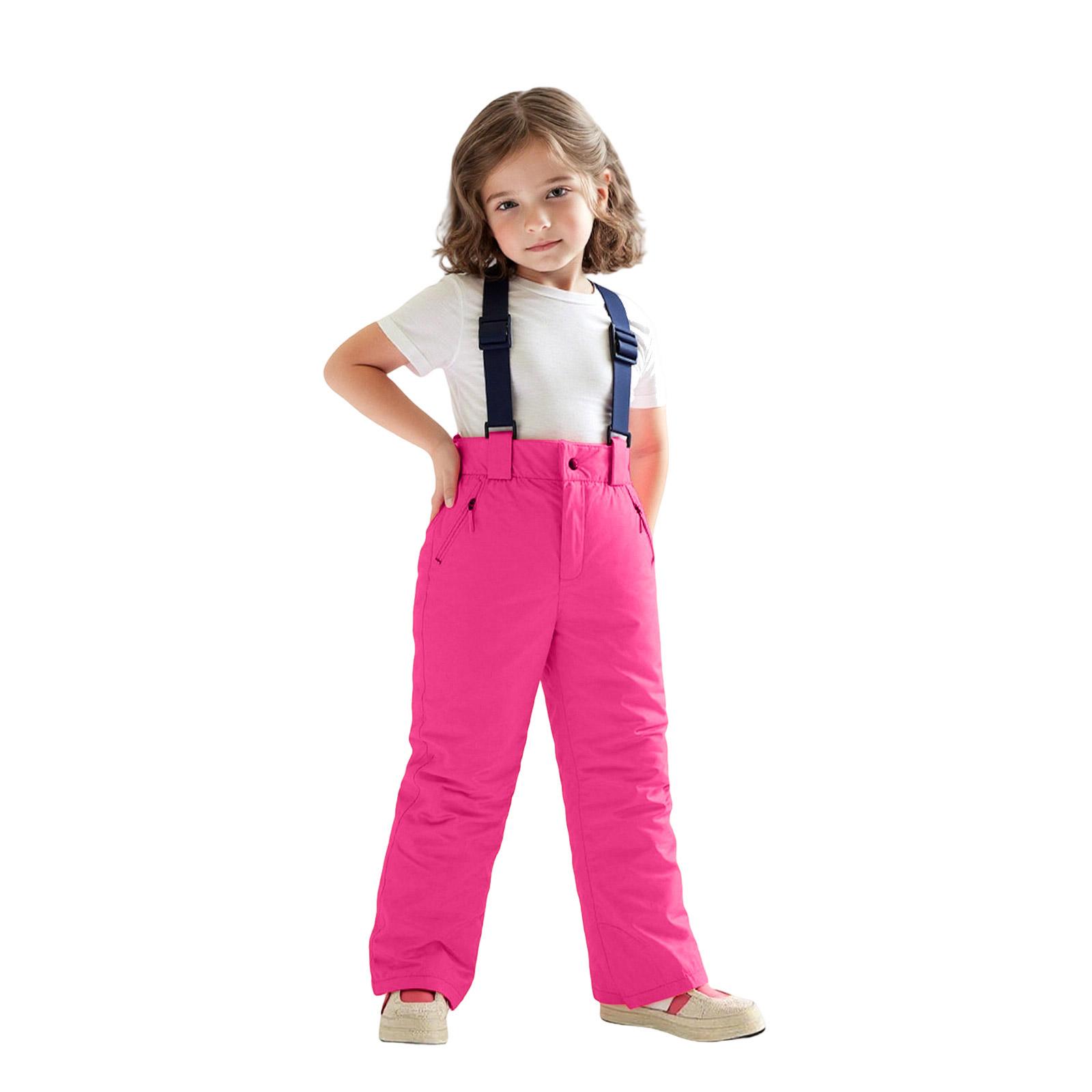 

Kids Ski Pants - Windproof Snow Overalls 130