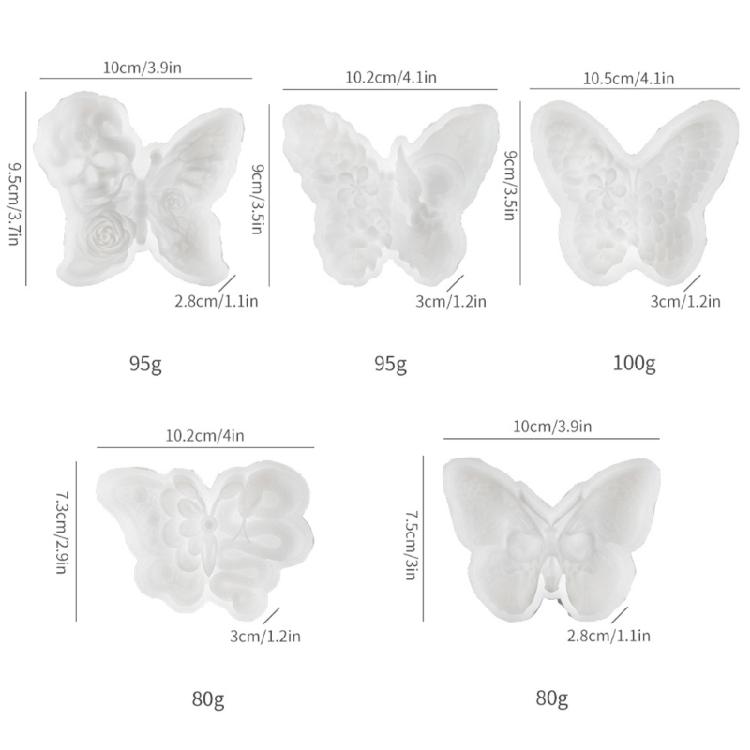 Rose Skull Snake Butterfly SIlicone Candle Molds for Epoxy Resin, Plaster Decorations Halloween Party Decorations